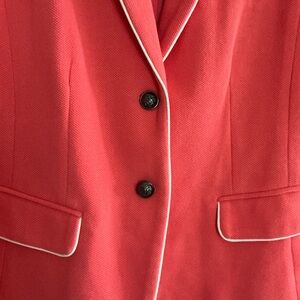 GAP Red Blazer with White Trim